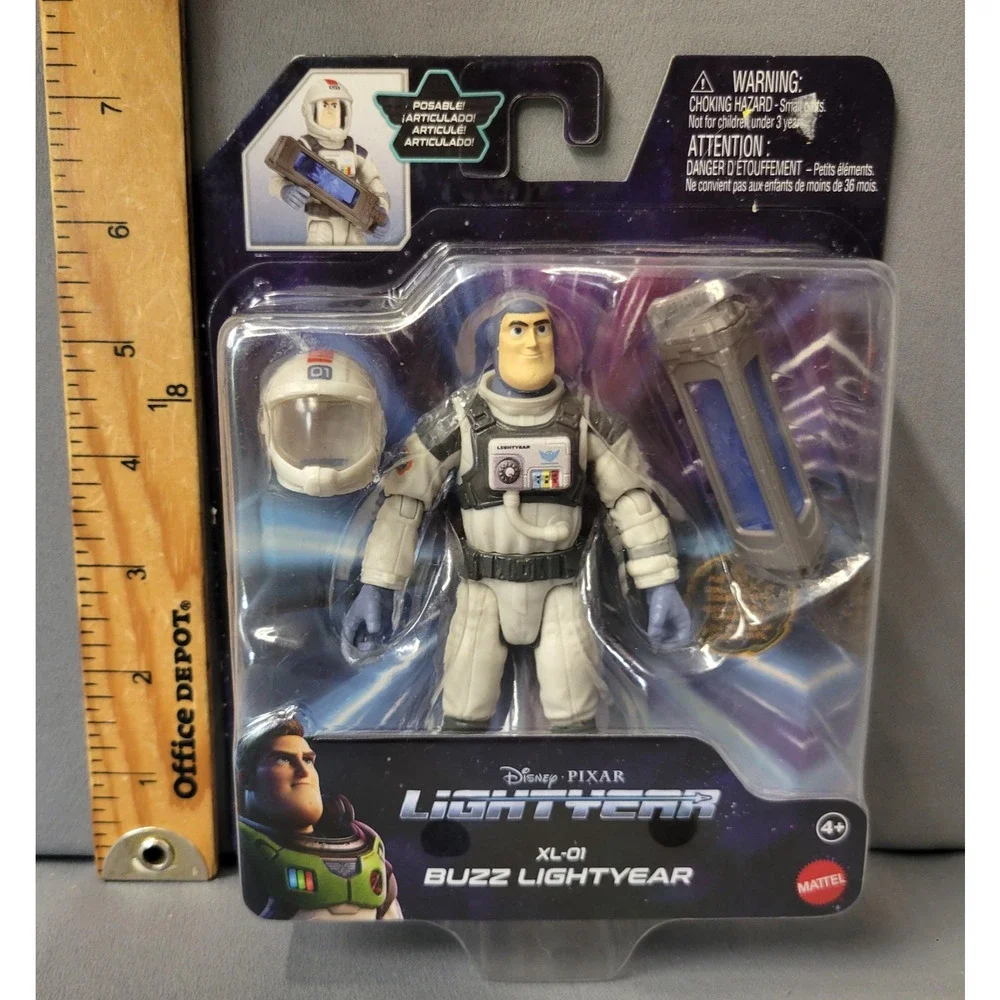 Disney Pixar Lightyear XL-01 Buzz Posable Figure Toy Mattel Ages 4+